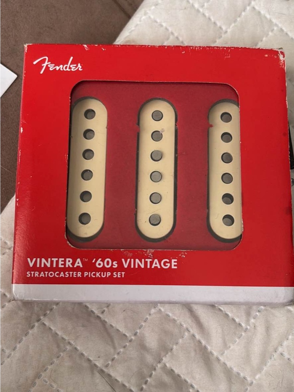 ** ON HOLD** Fender Vintera '60s Stratocaster Pickup Set - Cream and Black